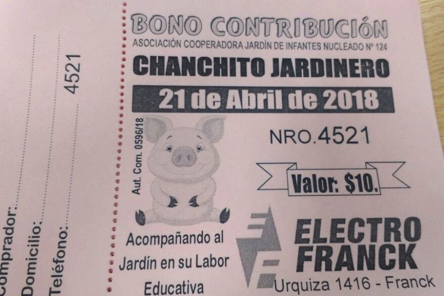 Bono Contribucion - Jardin de Infantes