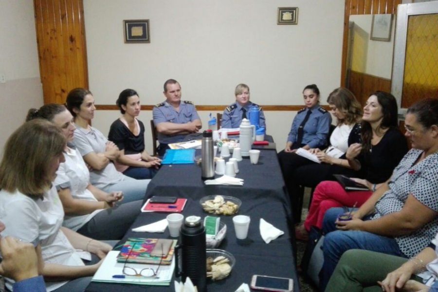 Mesa interinstitucional en la Policia