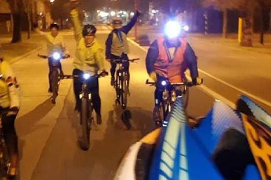 Cicloturistas franckinos a Mirarmar