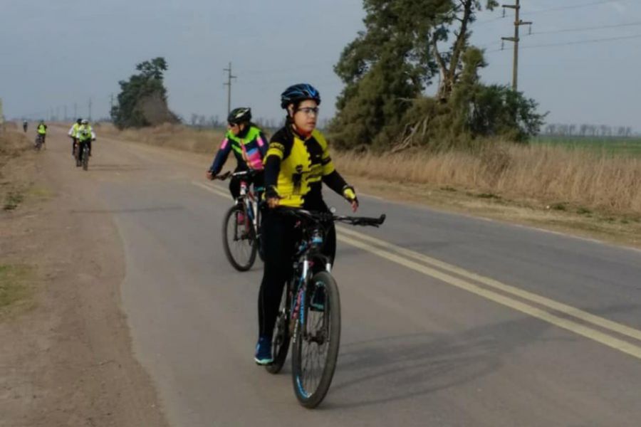 Cicloturistas franckinos a Mirarmar