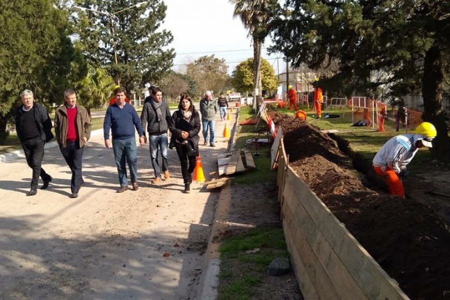 Pirola en obras de Litoral Gas