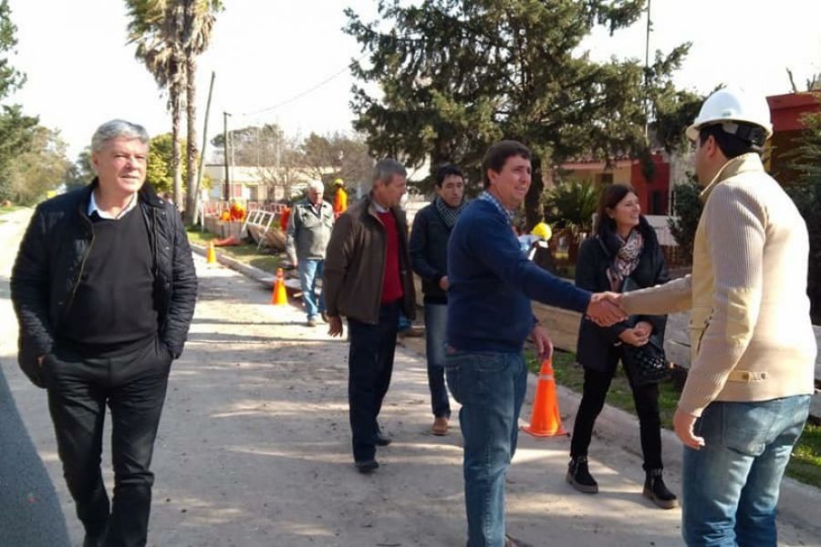 Pirola en obras de Litoral Gas