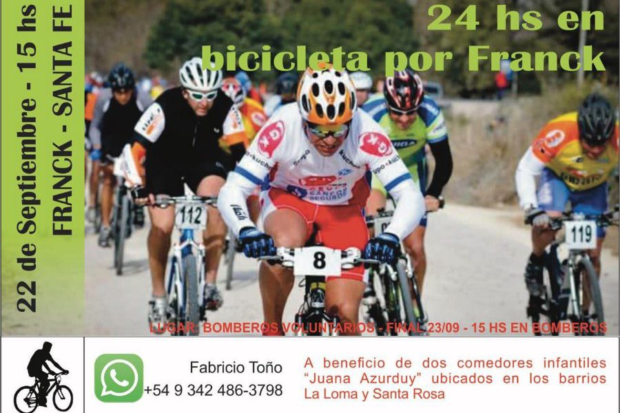 Bicicleteada Solidaria 24 Hs. - Afiche