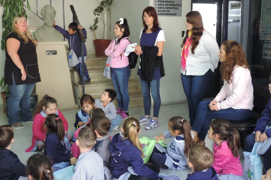 Alumnos del Jardín 124 en la Comuna