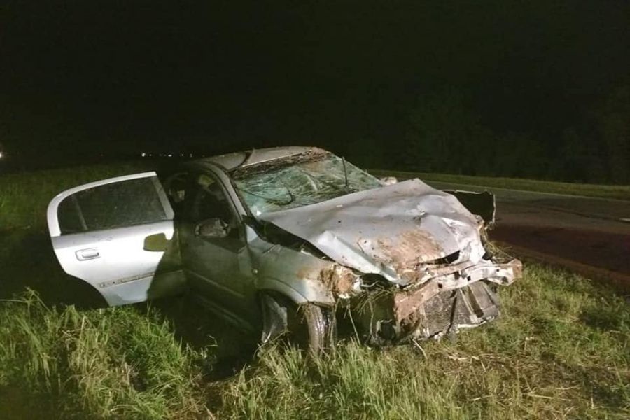 Vuelco y despiste en Autovia 19