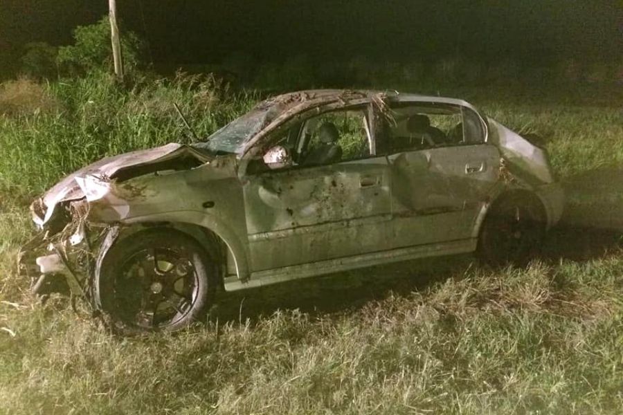Vuelco y despiste en Autovia 19