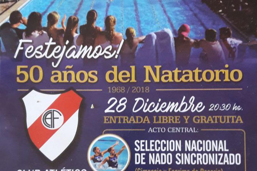 50 Aniversario del Natatorio CAF - Afiche