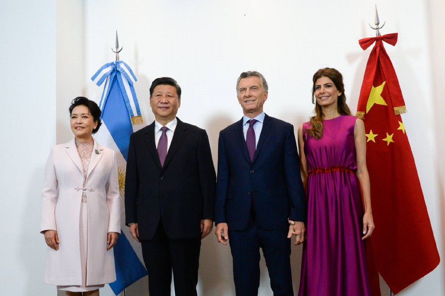 Xi Jinping y Macri en Olivos