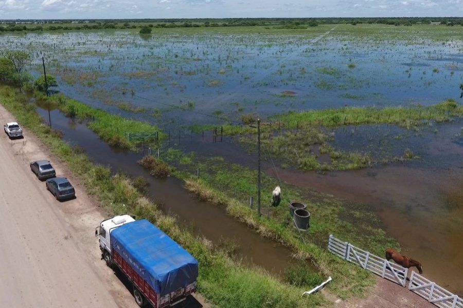 Inundaciones en norte Provincial - Foto GSF