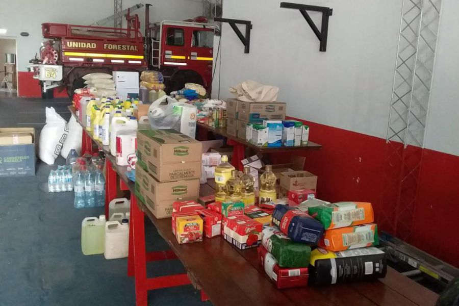 Colecta solidaria de Bomberos