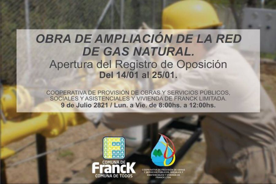 Apertura del registro de oposición