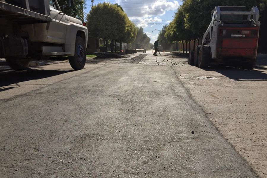 Bacheo calle Moreno