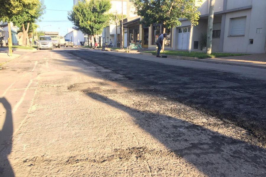 Bacheo calle Moreno