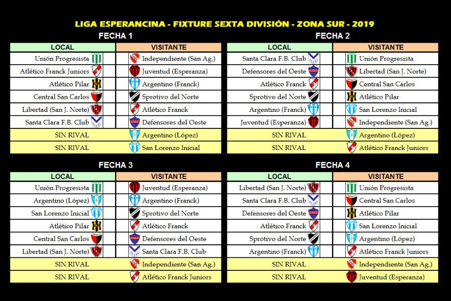 Los chicos de L.E.F. tienen su fixture