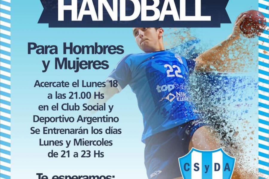 HandBall en Argentino - Afiche