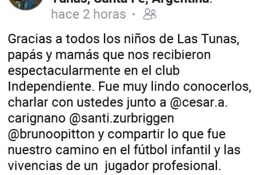 Mensaje de Roberto Battión