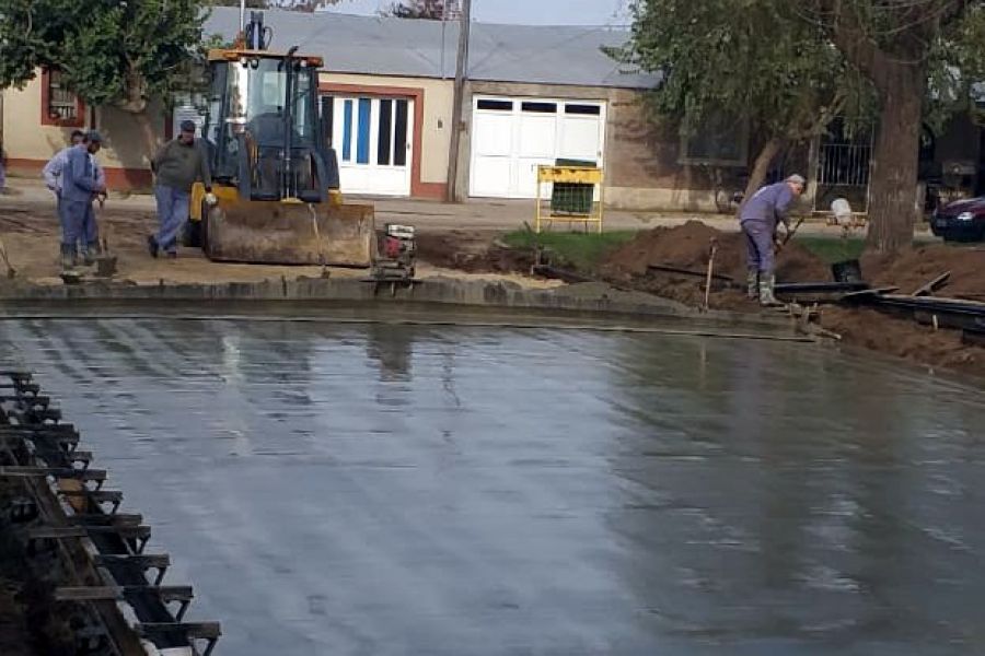 Pavimento calle en Augusto Hosch