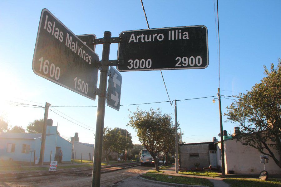 Pavimento urbano en Barrio Federal