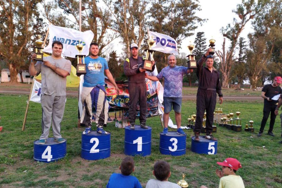 Podio de Fernando Degiorgio en el Open Kart