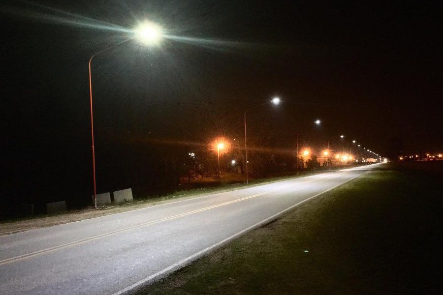 Nuevas luminarias led en acceso oeste