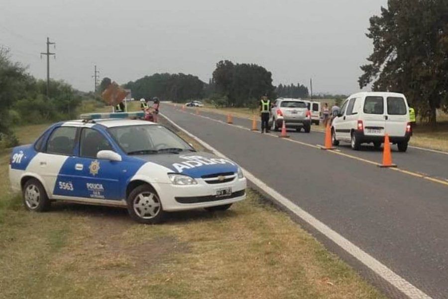 Operativo Policial en Ruta 6