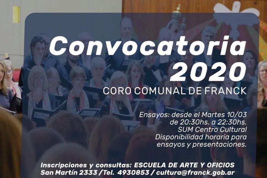 Convocatoria 2020 del Coro Comunal