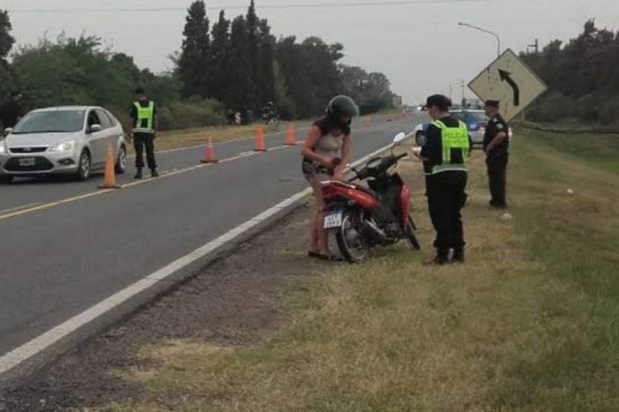 Operativo Policial en Ruta 6