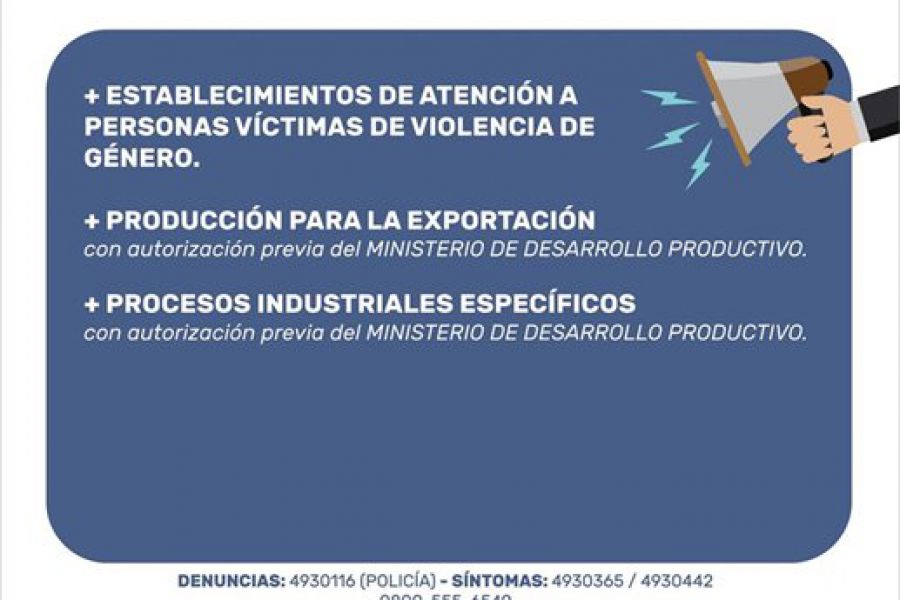 Actividades exceptuadas Decreto 524-20