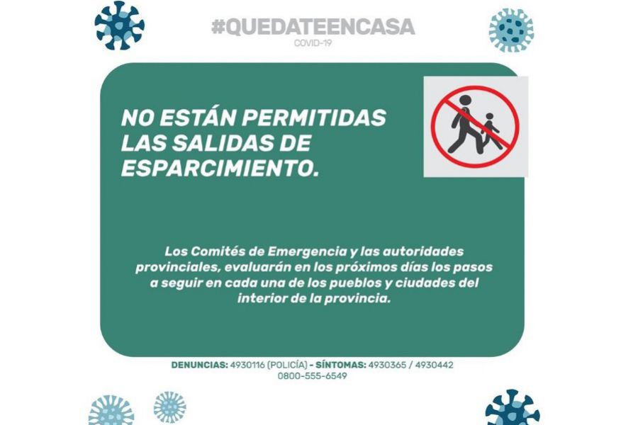 No se permiten las salidas de esparcimiento en la Provincia de Santa Fe