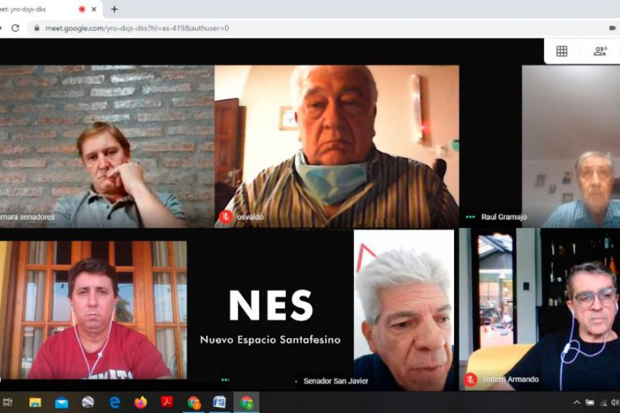 Reunión del NES en modo videoconferencia