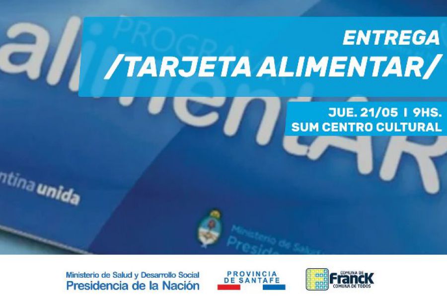 Entrega de Tarjeta Alimentar