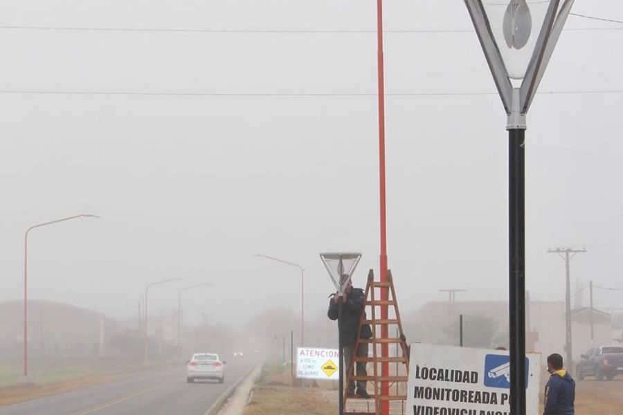 Obras en acceso oeste - Foto Comuna de Franck