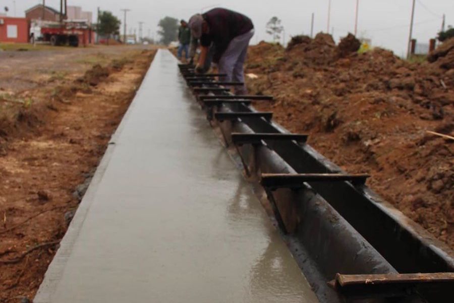 Obras en acceso oeste - Foto Comuna de Franck