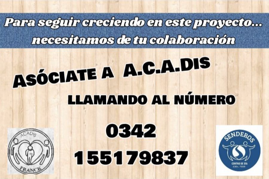 Asociate - AcaDis y Senderos