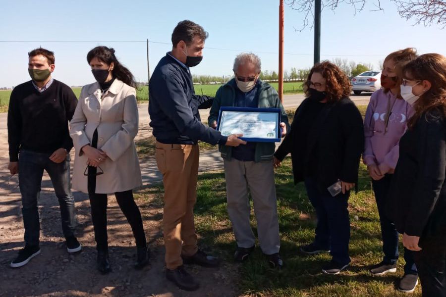 Inauguración de calle Domingo Brusa