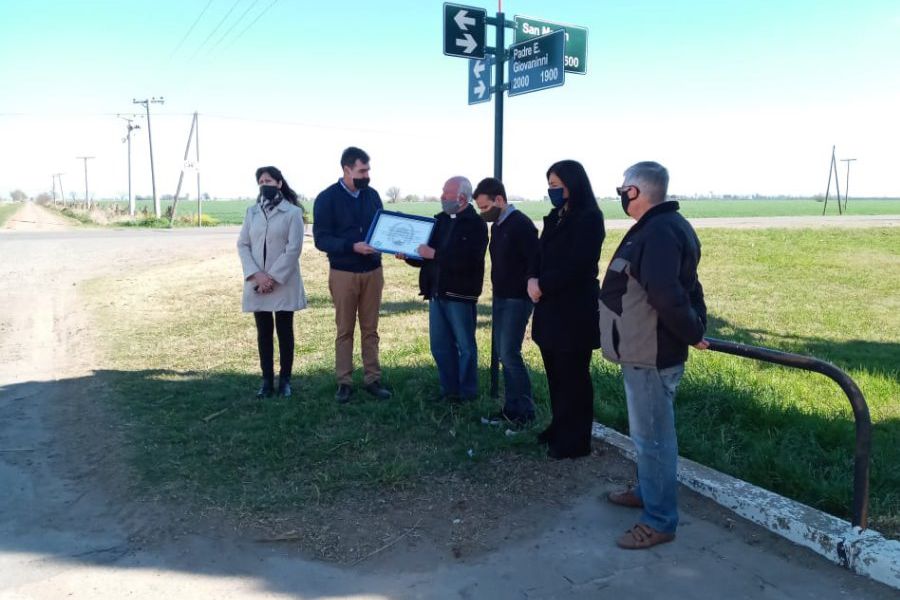 Inauguración de calle Eladio Giovanini