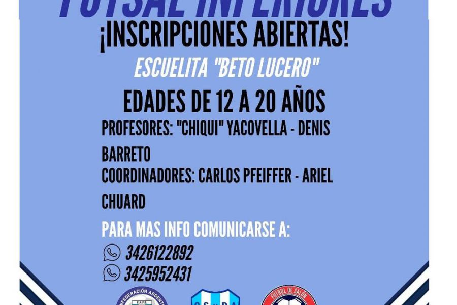 Inferiores Futsal Las Colonias