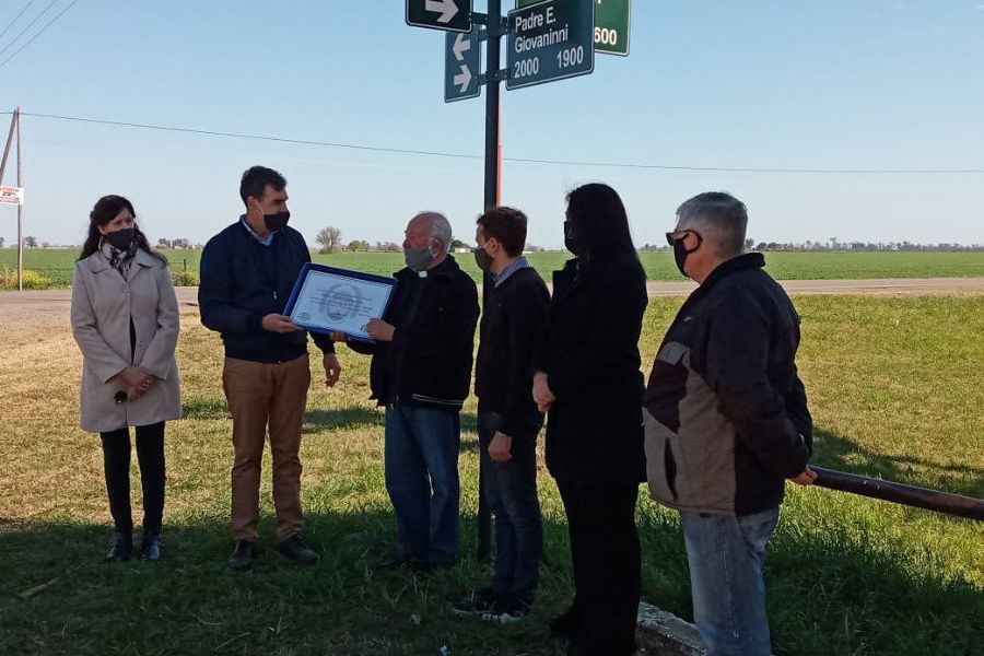 Inauguración de calle Eladio Giovanini