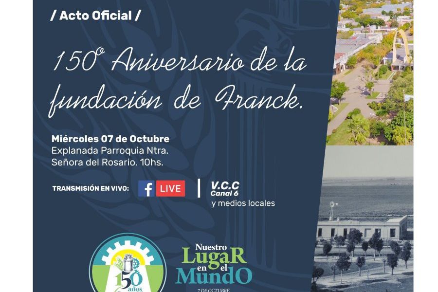Acto Oficial por el 150 Aniversario Franckino