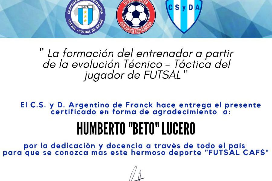 Capacitación de Futsal