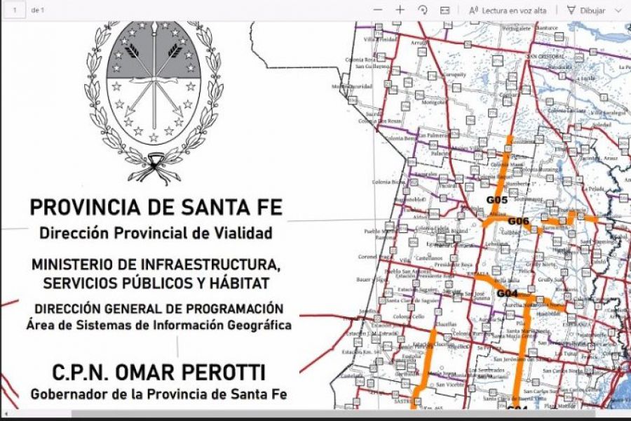 Obras viales para el Departamento Las Colonias