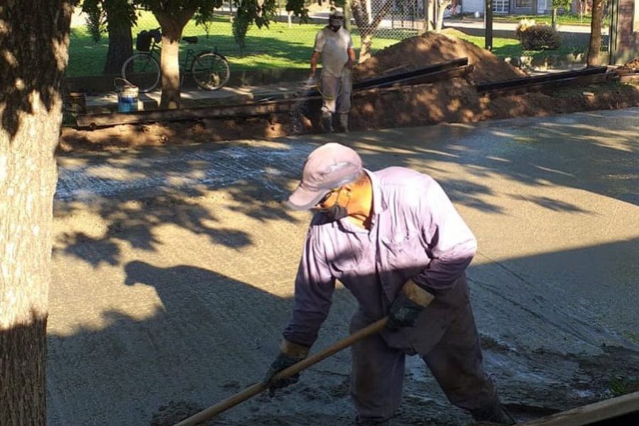 Pavimentación de calle Estanislao López - Comuna de Franck