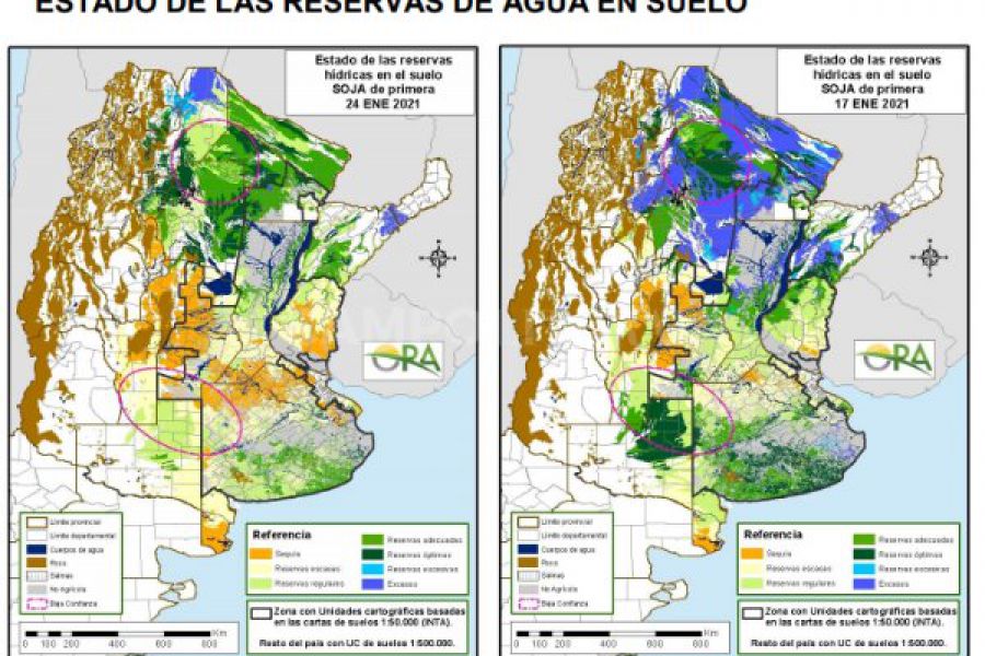 La soja de primera sufre la falta de humedad en suelo