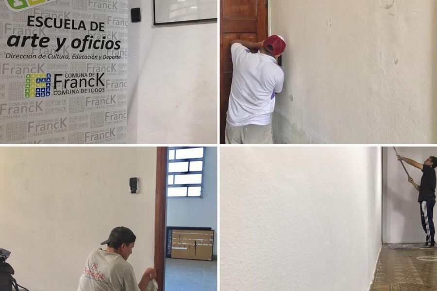 Trabajos en la Escuela Artes y Oficios