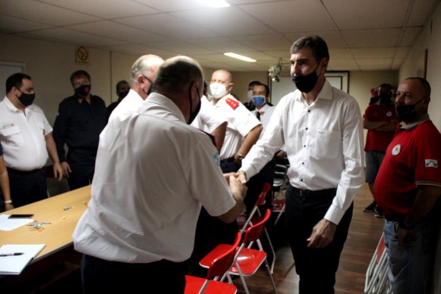 Enrico en reunión de la Regional 3 Bomberos Voluntarios