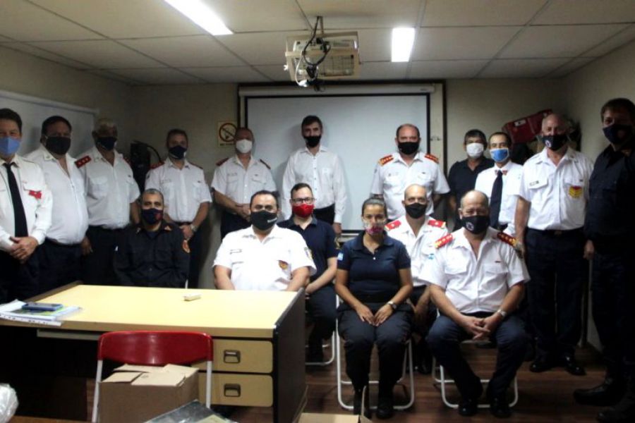 Enrico en reunión de la Regional 3 Bomberos Voluntarios