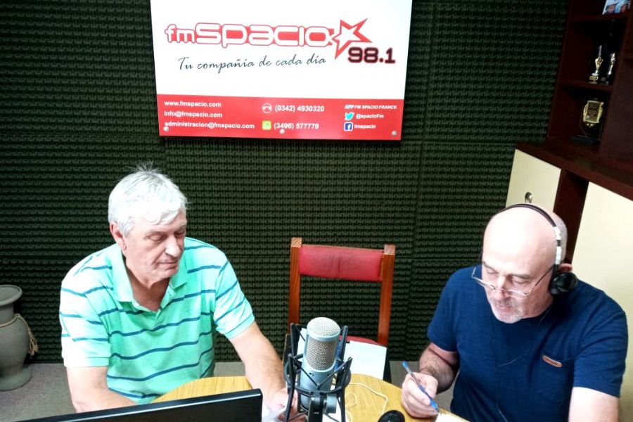 Julio Rossi y Amado Montú en FM Spacio