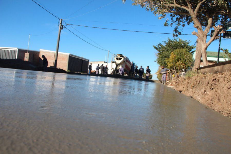 Pavimento urbano en el sector 7