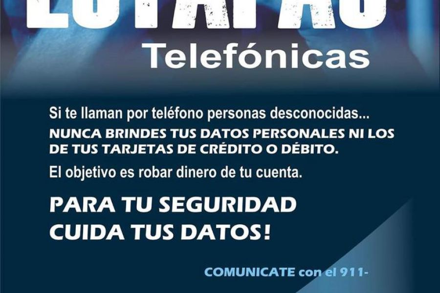 Afiche Estafas telefónicas - URXI