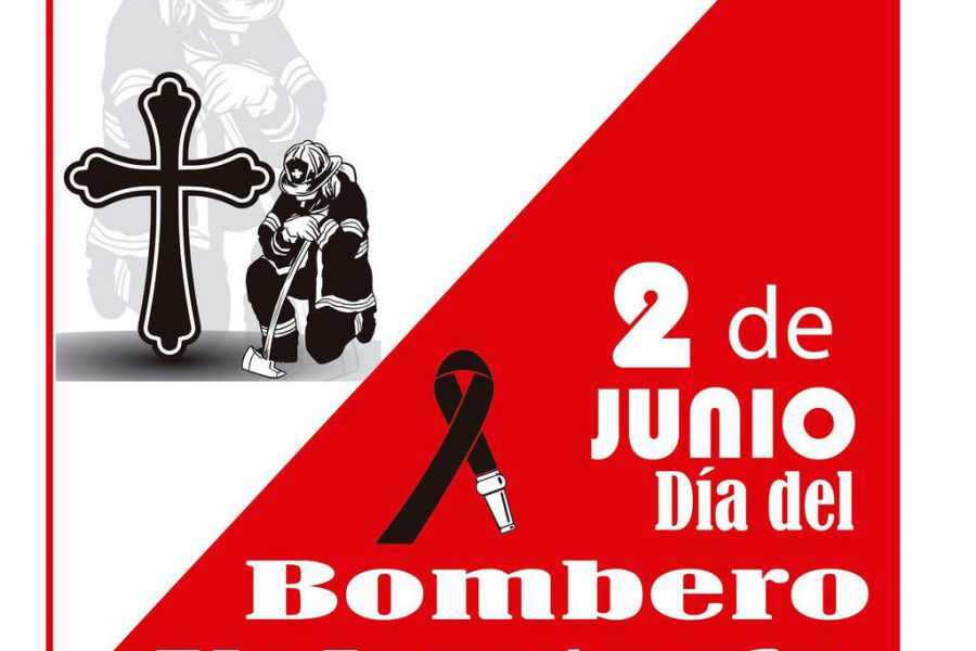 2 de Junio Día del Bombero Voluntario - Luto